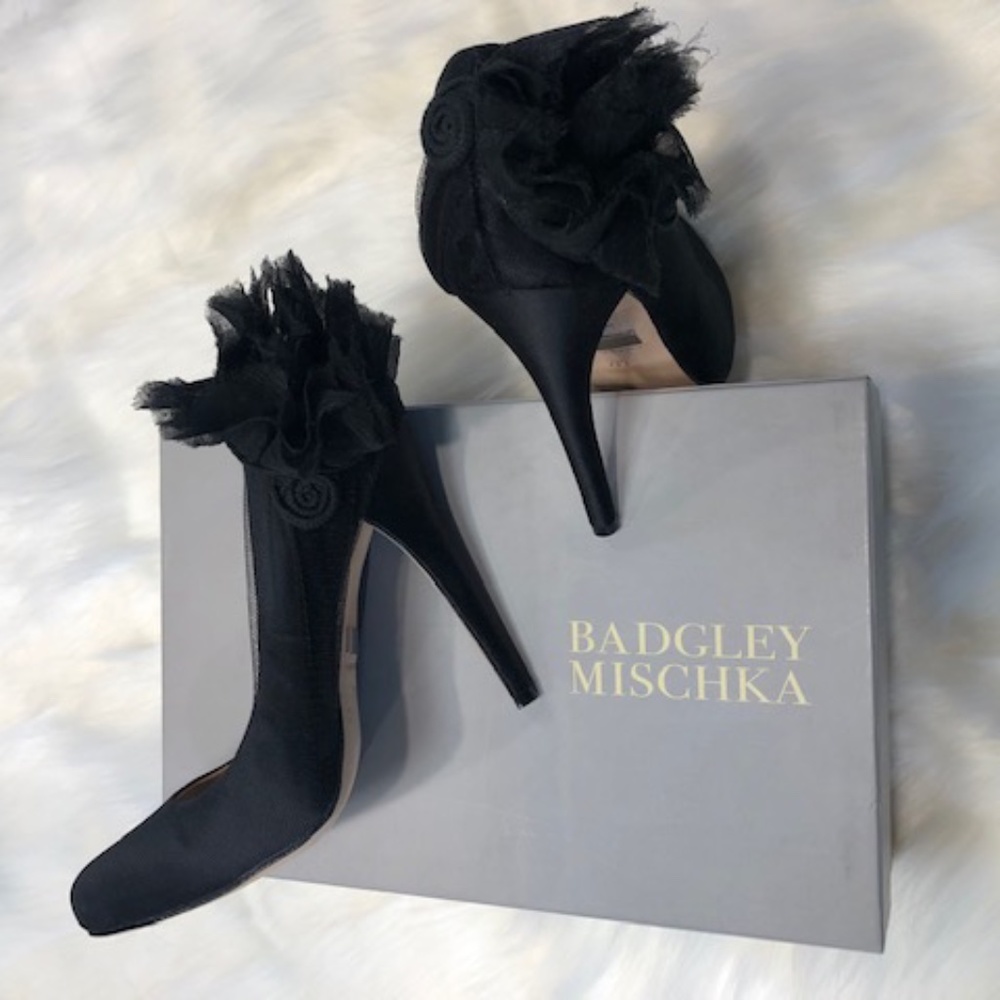 BADGLEY MISCHKA BLACK HIGH HEELS